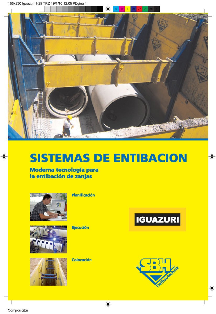 Catálogo completo sobre sistemas de entibación editado por Iguazuri