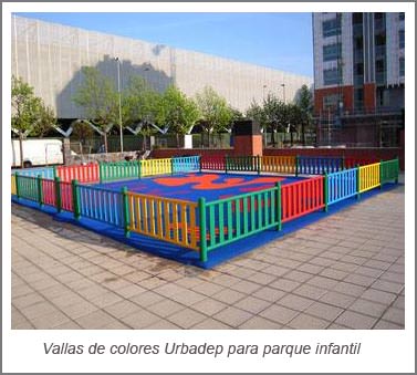 Vallas homologadas para parques infantiles