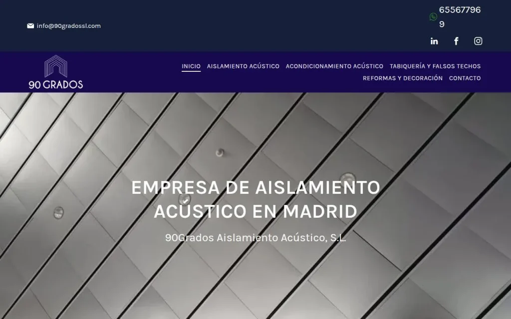 Portada de la web de 90Grados